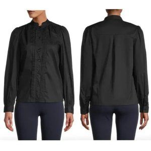 NWT Walter Baker Black Sia Cotton Top